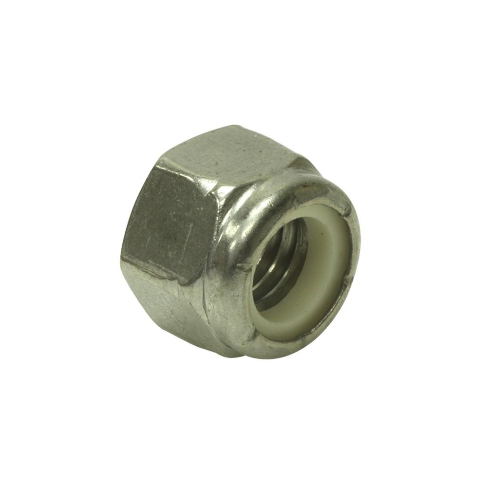 Hexagonal Nylon Lock Nut 1/2-13 - Stainless Steel 18-8 Hexagonal Nylon Lock Nut 1/2-13 - Stainless Steel 18-8