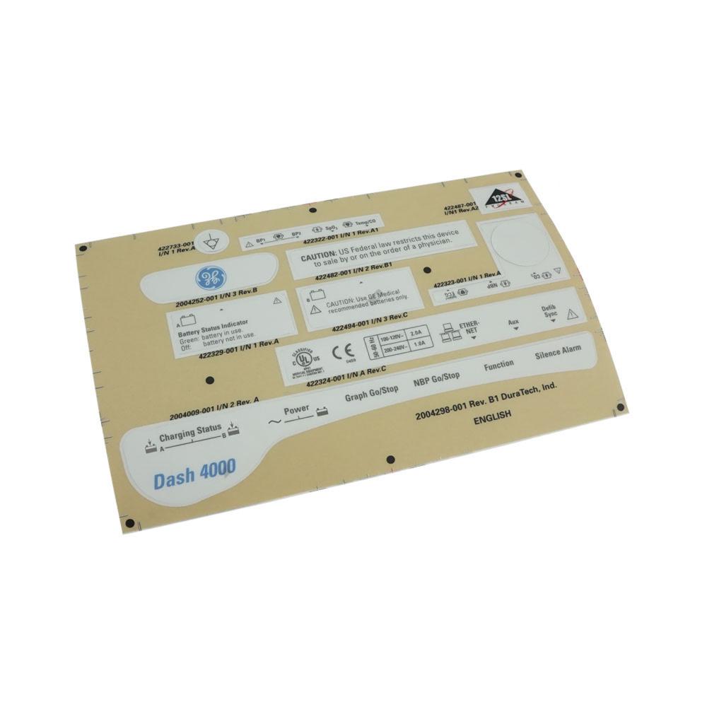 Label Kit DASH 4000 English Label Kit DASH 4000 English