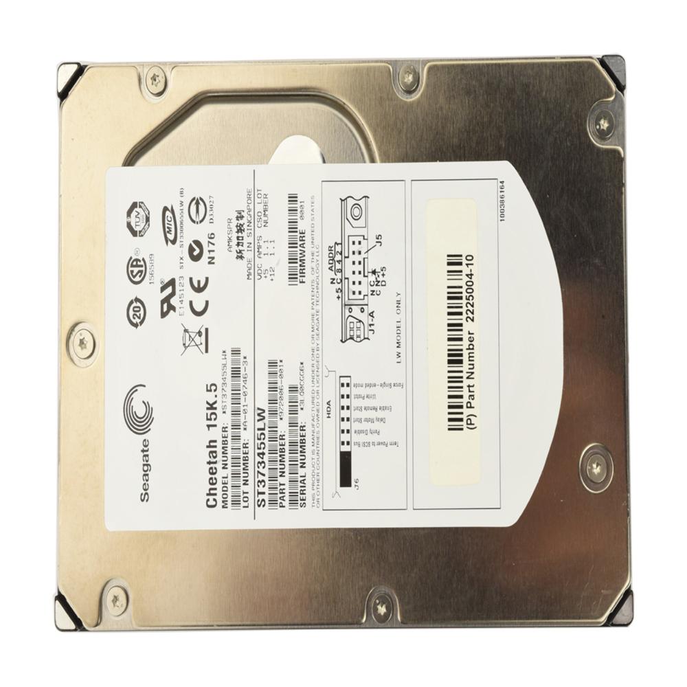73 GB destroked to 18GB 15000 RPM Scan Data Drive 73 GB destroked to 18GB 15000 RPM Scan Data Drive