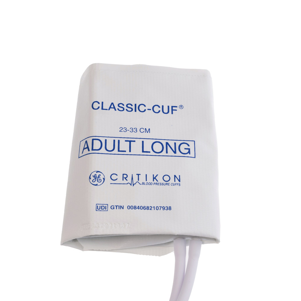 Brassard CLASSIC-CUF, adultes, long, connecteur DINACLICK à 2 tubes, 22 - 33 cm, 20/boîte